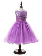 New Flower Children Ball Gown Sequin Formal Wedding Princess Girl Tutu Dress for Party Girls Clothes Kids Dresses Girl Clothing New Flower Children Ball Gown Sequin Formal Wedding Princess Girl Tutu Dress for Party Girls Clothes Kids Dresses Girl Clothing