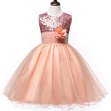 New Flower Children Ball Gown Sequin Formal Wedding Princess Girl Tutu Dress for Party Girls Clothes Kids Dresses Girl Clothing New Flower Children Ball Gown Sequin Formal Wedding Princess Girl Tutu Dress for Party Girls Clothes Kids Dresses Girl Clothing