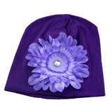 New Lovely Baby Headwear Candy Beanie Hat Big flower Beanies Toddler girls hat flower beanie hat Cotton cap