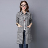 New Long Sleeve Casual Blouse women Turn Down Collar Plaid Shirt blusas Feminino Female Blouses All-match Women Tops cardigan