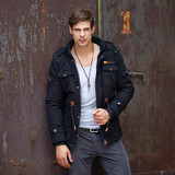 New listing 2016 Winter Men Parkas casual Jackets Man Hooded Thick Warm Outwear Overcoat Wadded Coat  brand clothing