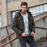New listing 2016 Winter Men Parkas casual Jackets Man Hooded Thick Warm Outwear Overcoat Wadded Coat  brand clothing