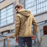 New listing 2016 Winter Men Parkas casual Jackets Man Hooded Thick Warm Outwear Overcoat Wadded Coat  brand clothing