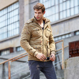 New listing 2016 Winter Men Parkas casual Jackets Man Hooded Thick Warm Outwear Overcoat Wadded Coat  brand clothing