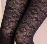 New Lace Leggings For Women Winter Velvet Warm Leggings Black Plus Cashmere Thick Warm Autumn Slim Legging Elastic High Quality