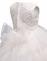 New Lace Flower Princess Girl Tutu Dress for First Holy Communion Wedding Pageant Party Formal Gown Children Prom Dresses