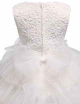 New Lace Flower Princess Girl Tutu Dress for First Holy Communion Wedding Pageant Party Formal Gown Children Prom Dresses