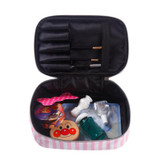 New Korean Version 4 Pcs Transparent PVC Cosmetic Bag Women Pink Travel Cosmetic Bag Organizer Beauty Makeup bags Free Shipping