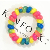 New Korean Candy Colors Telephone Line 5CM Elastic Hair Bands Headbands For Women Hair Accessories Girls Rubber Bands Hair Ropes New Korean Candy Colors Telephone Line 5CM Elastic Hair Bands Headbands For Women Hair Accessories Girls Rubber Bands Hair Ropes