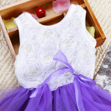 New Kid Girls Princess Hot Sales Toddler Baby Party Tutu Lace Bow Flower Dresses Clothes