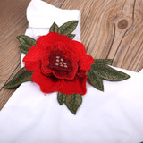 Ruffles Rose Baby Clothes Newborn Baby Girl Flower Backless Jumpsuit Bodysuit Sunsuit 0-24M