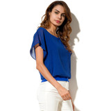 Ruffle Chiffon Blouse Short Sleeve New Fashion 2018 Summer Tops And Blouses 5XL Plus Size Women Clothing Loose Casual Shirt