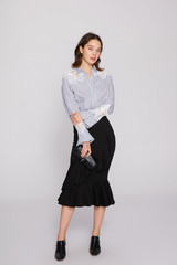 Ruffle Midi Skirt SK0315