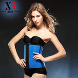 Rubber waist cincher plus size waist trainer corset 4xl steel boned underbust black Sexy corsets and bustier women Latex Corset
