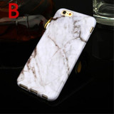 Rubber Soft TPU Marble Pattern Phone Back Case Cover for iPhone 6/6s/7/7 Plus/8/8 Plus