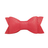 Retail 1Pc Artificial Leather Hair Clips Bow Knot Hairpins Girl Hair Bow Hairgrips Fashion Barrettes Head Band