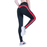 Rerasser Sexy Push Up Workout Leggings Women Heart Patchwork Fitness Leggings Pants Red Striped Low Waist Sporting Legging