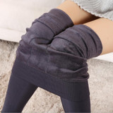 Rerasser 2017 Autumn Winter Slim Black Thick Warm Leggings Pants Elastic Cashmere Leggings Women High Waist Velvet Leggings