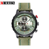 Relogio Masculino Curren Watches Men Brand Luxury Leather Gold Quartz Watch Men's Fashion Casual Sport Clock Male Wristwatches