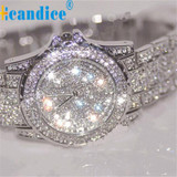 Relogio feminino New Luxury women watches rhinestone ceramic crystal Quartz watches Lady Dress  Wrist Watch Female  May18