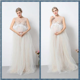 Fashion Lace Maternity Dresses Long Maternity Photography Props Sexy Pregnant Dress Pregnancy Dress for Maternity Photo Props