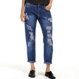 Fashion Harem Denim Pants women Ripped Holes Female Jeans 2017 S~5XL Oversized Vaqueros with Pockets Jean Trousers New Pantalon