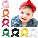 Fashion Girls Solid Color Headbands Newborn Infant Hair Accessories Children Elastic Hair Bands Kids Headwear Baby Headdress