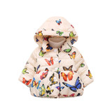 Fashion girls coat Baby Infant Autumn Winter Hooded Butterfly Coat Cloak Jacket Thick Warm Clothes beautiful girls lowest price