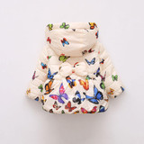 Fashion girls coat Baby Infant Autumn Winter Hooded Butterfly Coat Cloak Jacket Thick Warm Clothes beautiful girls lowest price