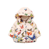 Fashion girls coat Baby Infant Autumn Winter Hooded Butterfly Coat Cloak Jacket Thick Warm Clothes beautiful girls lowest price