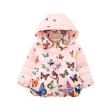 Fashion girls coat Baby Infant Autumn Winter Hooded Butterfly Coat Cloak Jacket Thick Warm Clothes beautiful girls lowest price