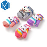 Fashion Girls Boy Cartoon Gloves Kids Children Warm Lanyard Luvas Mitten Cute Whole Covered Finger Gloves Rabbit Bear Soft Glove