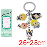 Fashion Game Final Fantasy Action Figure Toys Colorful Chocobo Metal Model Dolls Toys Keychain Pendant Collection For Kids Gift