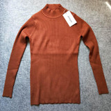 skitzyou Knitted Turtleneck Sweater Women Autumn Winter Elastic Pullovers Long Sleeve Slim Short Thin Bottoming Sweaters Pull