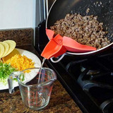 Silicone Funnel Strainer Pot Pan Bowl Baking Wash Rice Colander Multifunctional Kitchen Gadget Cooking Tool