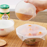 Silicone Fresh Cover Sealed Food Cover stretched Food transparent Cover Kitchen Accessories