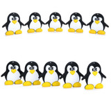 Silicone Cartoon Penguin Teether Silicone Teething Necklace Wholesale Funny Teether For Baby Toy Safe For Baby New Hot Necklace