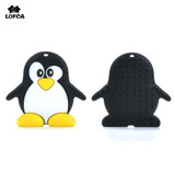 Silicone Cartoon Penguin Teether Silicone Teething Necklace Wholesale Funny Teether For Baby Toy Safe For Baby New Hot Necklace