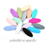 Silicone Beads 50pcs/lot Marquise Loose Silicone Beads For DIY Teether Teething Necklace Silicone Loose Beads For Baby Teether