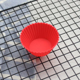 Silicon Cake Baking Moulds 7CM 12pcs 6 Colors Cupcake Liners Mold Muffin Round Bakeware Baking Pastry Tools