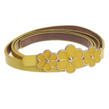 SIF fast delivery !5 color hot fashion Gift Women PU Leather Belts Luxury New Designer flowers Belts For Women cintos feminino