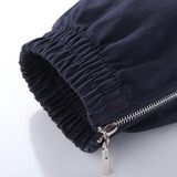 Side Zipper Slim Fit Hip Hop Jogger Pants Men's Summer Casual Cotton Trousers Male Khaki Cuffed Pants M-4XL