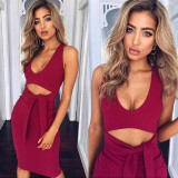 SIBYBO Summer Women Dress 2017 New Spring Deep V Neck Hollow Out Sleeveless Vintage Sexy Club Bandage Bodycon Party Dresses SIBYBO Summer Women Dress 2017 New Spring Deep V Neck Hollow Out Sleeveless Vintage Sexy Club Bandage Bodycon Party Dresses