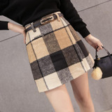 ShyVelvet 2017 Woolen Plaid Skirt Women Autumn Winter Fashion High Waist Sexy Mini Skirts ShyVelvet 2017 Woolen Plaid Skirt Women Autumn Winter Fashion High Waist Sexy Mini Skirts