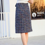 ShyVelvet 2017 Autumn Woolen Skirt Women High Waist Midi Plaid Skirts Womens Tweed Bow Split A Line Skirt ShyVelvet 2017 Autumn Woolen Skirt Women High Waist Midi Plaid Skirts Womens Tweed Bow Split A Line Skirt