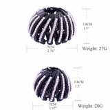 Shrinkable Hairpin 2016 New Womens Hair Accessories Bud Hair Clip Nest Shape Hair Ties Ponytail Holder Black Color Size L S HC58