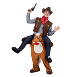 Shoulder Ride On Me Piggy Back Ride On Fancy Dress Adult Party Costume Mens Mascot