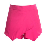 Shorts women 2016 summer fashion elastic waist irregular all match solid plus size casual mini clothing shorts vestidos LY2003