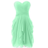 Shortr Bridesmaid Dresses 2016 New Design Mint Green Wedding Party Dress Cheap Prom Dresses Custom Size robe de soiree
