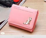 Short Wallets Coin Pocket Card Wallet Female Purses Money Clip 2016 Fashion PU Leather Women Wallets Small Women Mini Wallet